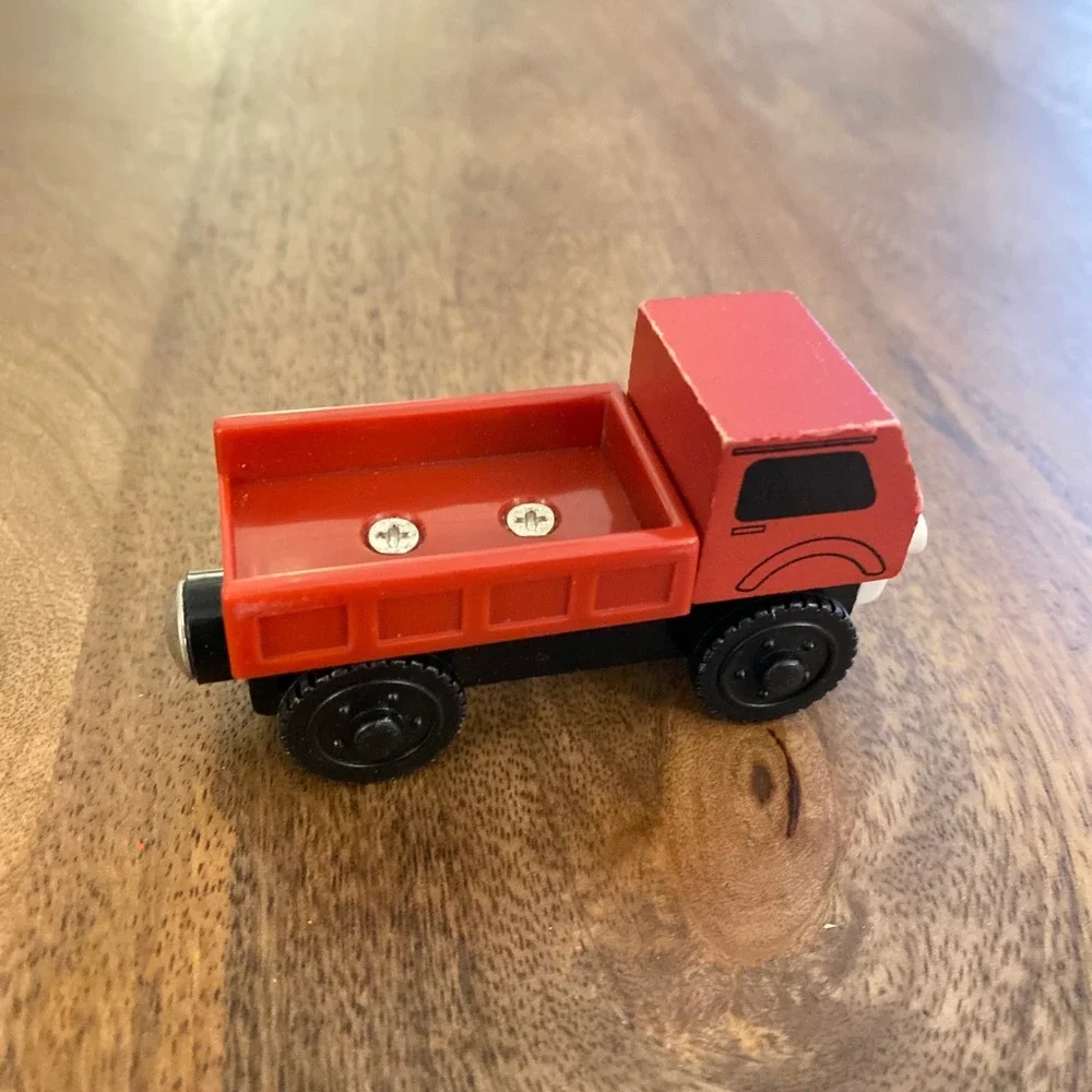 Thomas‎ & Friends Wooden Railway Lorry 1 Red Dump Truck Learning Curve 1999 Toy
